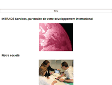 Tablet Screenshot of intrade-services.com